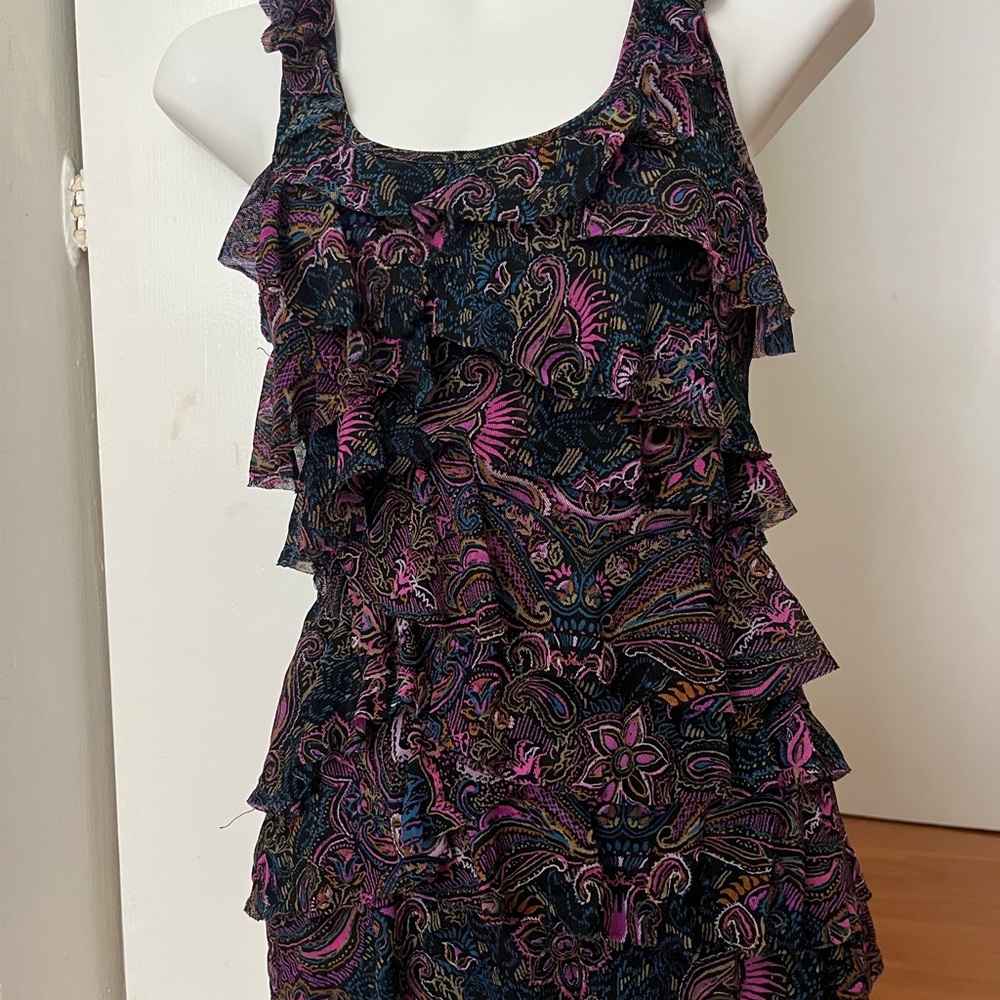 Express Multicolor Ruffle Blouse - image 4